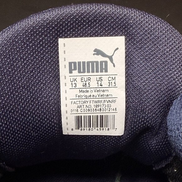 PUMA Men's Blue Knit Mesh Running Sneakers Shoes US 14 - Picture 3 of 5